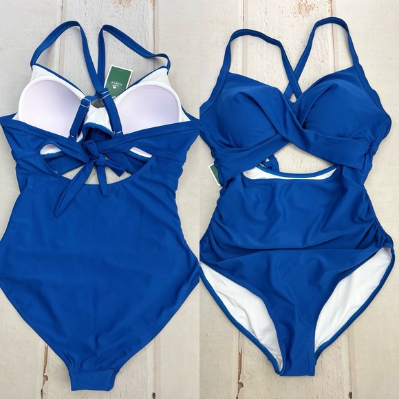 NWT Women's One Piece Swimsuits Tummy Control Cutout High Waisted Bathin… - Picture 15 of 17